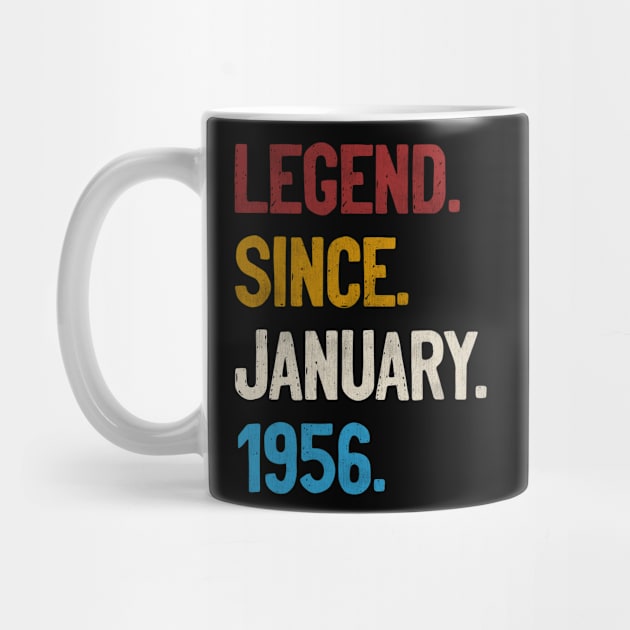 Legend Since January 1956 Tee 65th Birthday Gifts 65 Years Old by calvinglory04